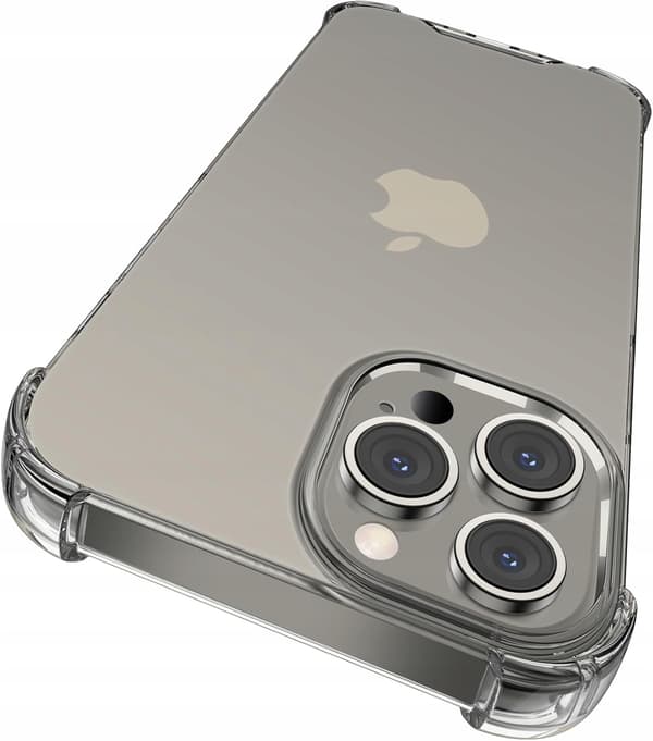 Etui til iPhone 15 Pro Max STØDBAR CLEAR Etui PLECKI + 9H Glas