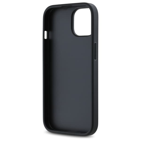 DKNY Quilted Stack Logo iPhone 14-skal, svart