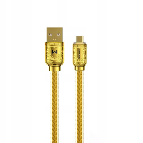 WDC-161 USB - microUSB PIKALATAUSKAAPELI KULTA