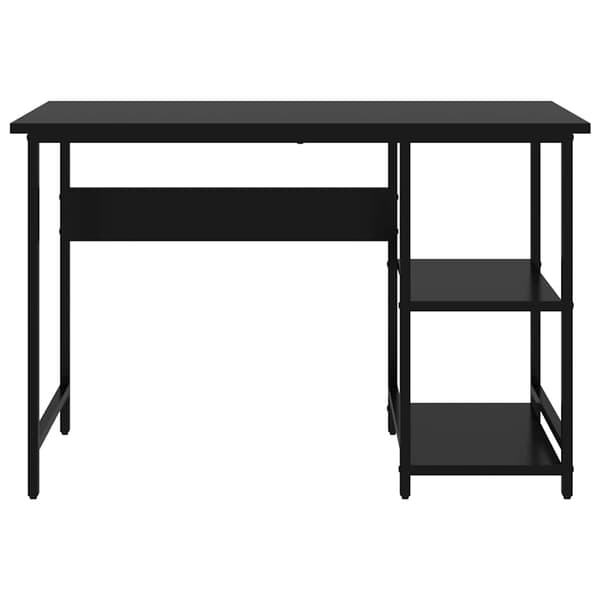 vidaXL computerbord, sort, 105x55x72 cm, MDF og metal
