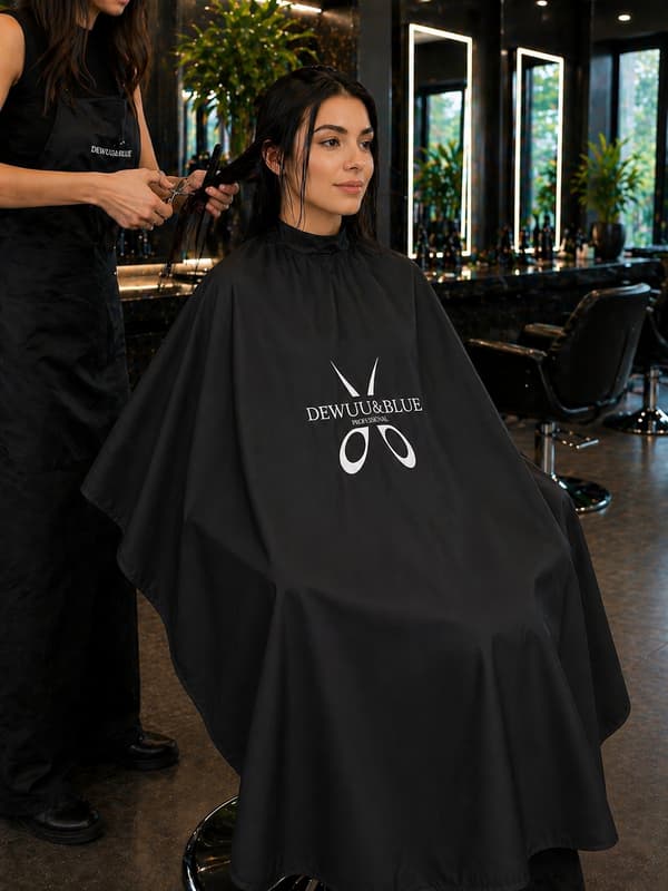 Barbermantel för en stor hårsalong