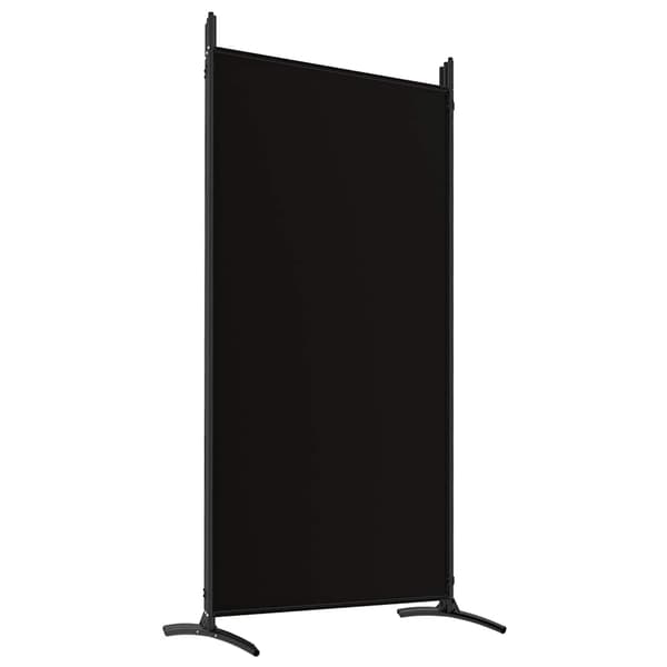 vidaXL 5-panels rumdeler, sort, 433x180 cm, stof