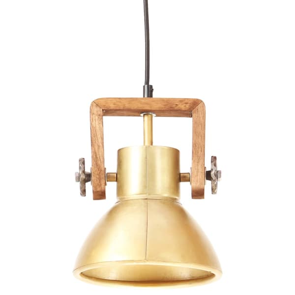vidaXL industriel pendellampe, 25 W, messing, rund, 19 cm, E27