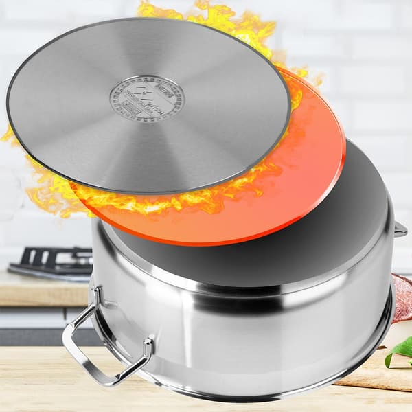 ROSTFRITT STÅLLOCK INDUKTIONSGASKOKNING 28 CM 7 L