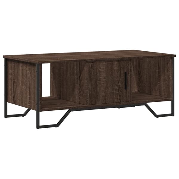 vidaXL sofabord brunt egetræ 100x51x40 cm