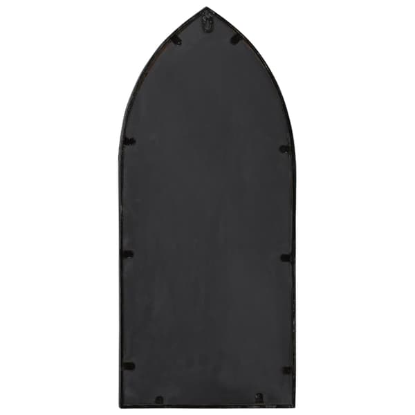 vidaXL indendørs spejl, sort, 70x30 cm, jern