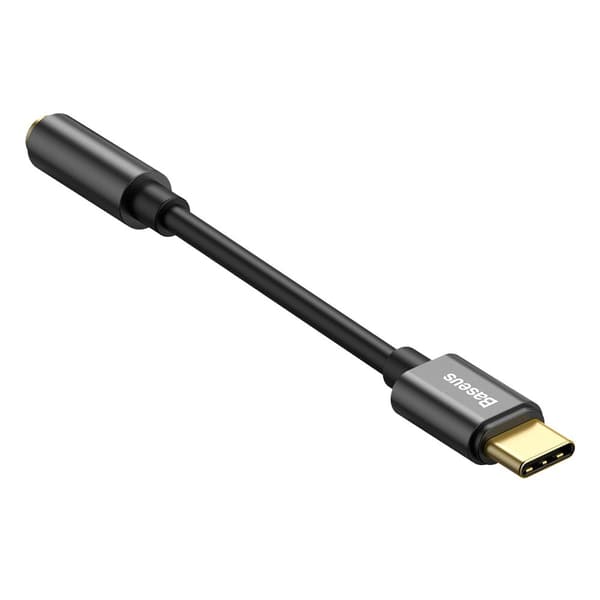 L54 Hovedtelefonadapter med USB-C til 3,5 mm lydstik DAC Sort
