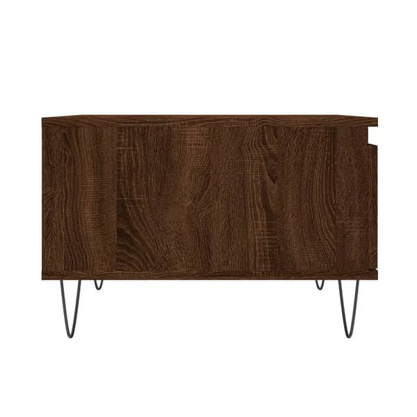 vidaXL sofabord brunt egetræ 55x55x36,5 cm