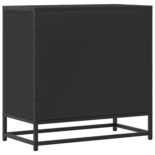 vidaXL sengebord, sort, 60x31x60 cm
