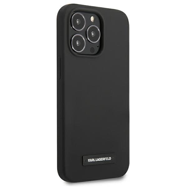 Karl Lagerfeld Silikone Plaque-cover til iPhone 13 Pro / 13, Sort