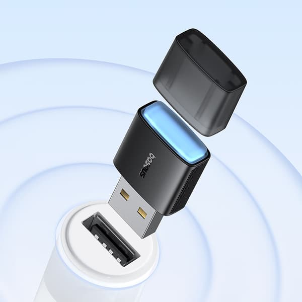 Eksternt USB WiFi-netværkskort 2,4 GHz 300 Mb/s sort