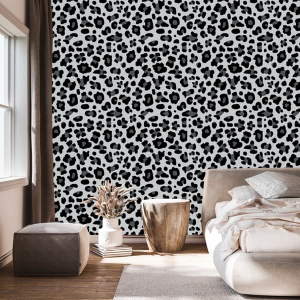 Tapetti Harmaa Nahkagrafiitti, Harmaa, Vaaleanharmaa ja Musta 50x1000 cm
