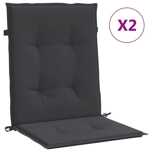 vidaXL havehynder, 2 stk., sorte, 100x50x3 cm