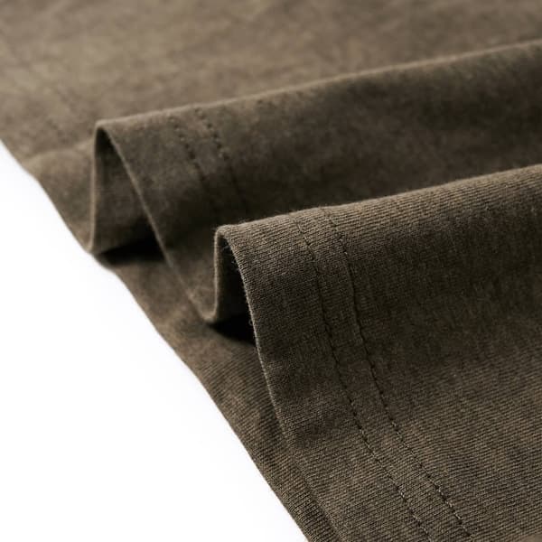 Barn långärmad T-shirt, khaki melerad, 116