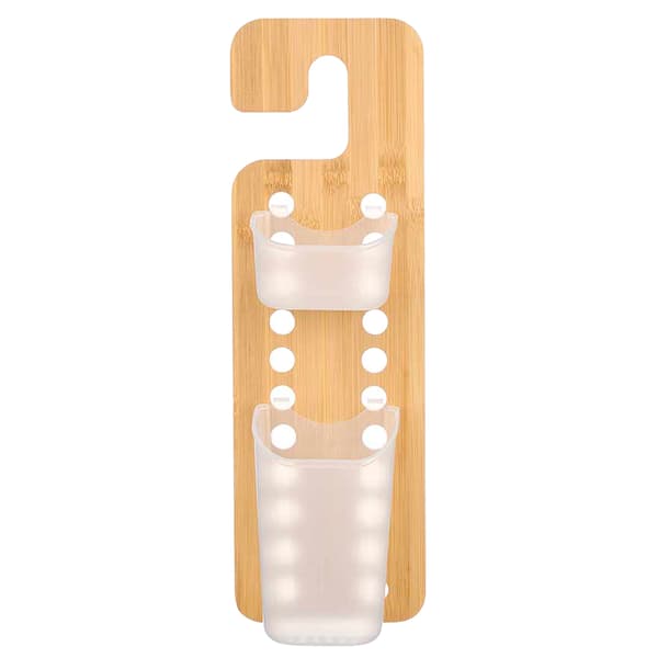 Bambusorganisator med beholdere 44 cm