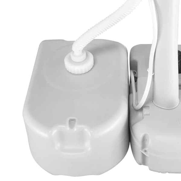 vidaXL Matkavesisäiliö adapterilla 24 l harmaa