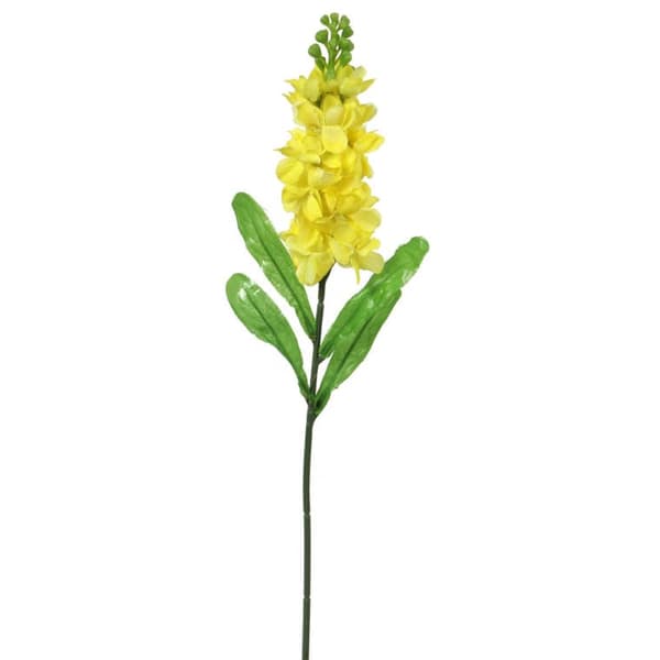 Kunstig gul marmorblomstgren - 55 cm