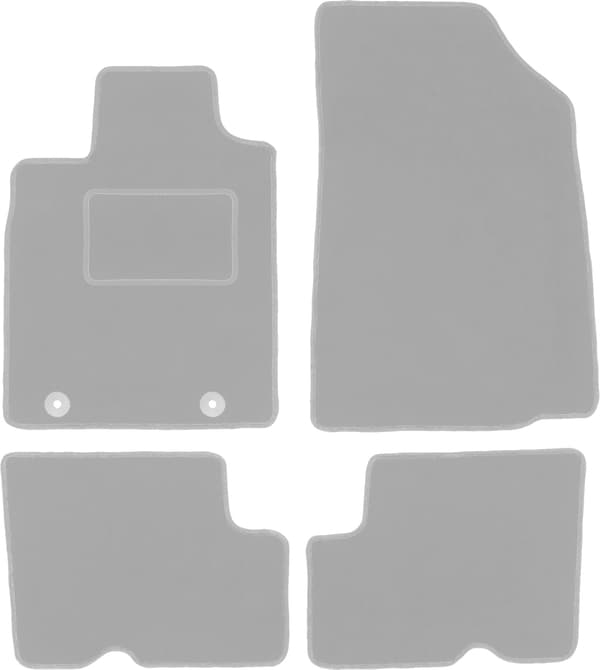 Grå bilmåtter til: Dacia Sandero I hatchback, Stepway (2008-2013)