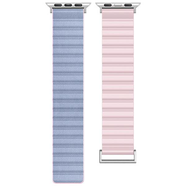 Beline Pro Magnetisk Rem til Apple Watch 42/44/45/49mm Lyserød/Blå