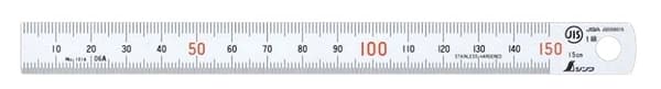 150 mm Shinwa lineal i rustfrit stål