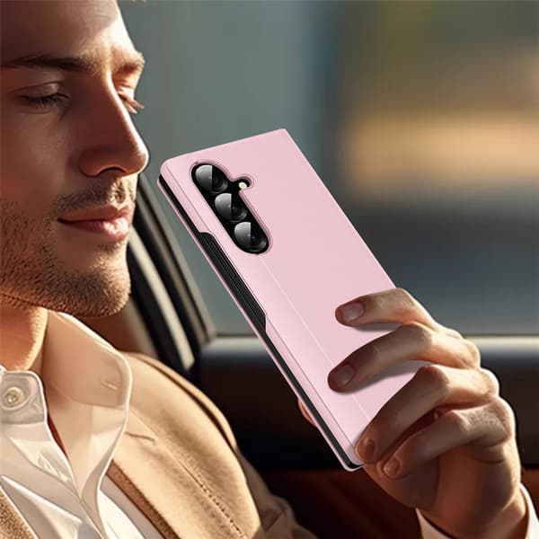 Samsung Galaxy Z Fold7 Smart View Plånboksfodral, Rosa
