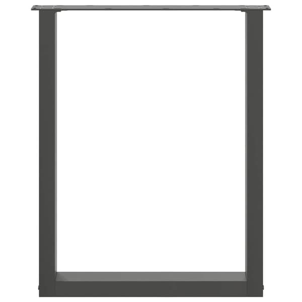 vidaXL sofabordsben, 2 stk., sort, 70x(72-73) cm, stål