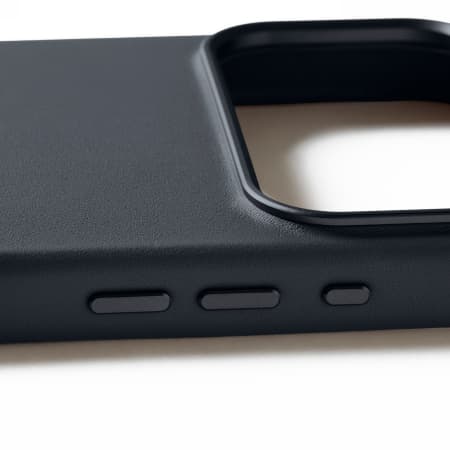 Mujjo Läderfodral - läderfodral för iPhone 17 Pro Max kompatibelt med MagSafe (basalt)