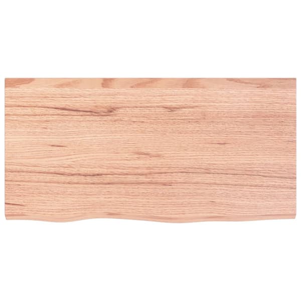 vidaXL bordplade lysebrun 80x40x2 cm massivt egetræ