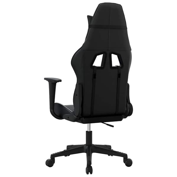 vidaXL massage-gamingstol, sort, kunstlæder