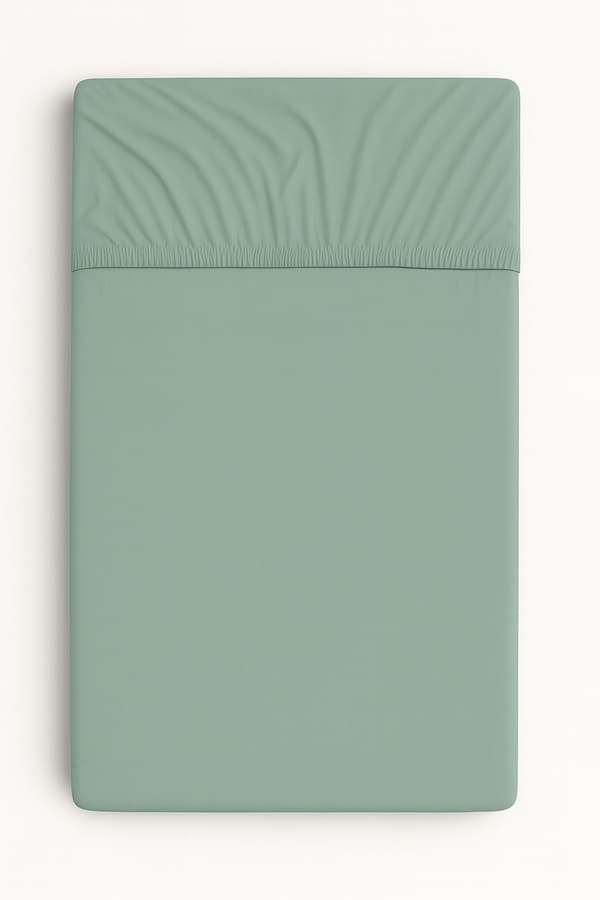 Bomuldslagner til tremmeseng 120x60 cm - salvie