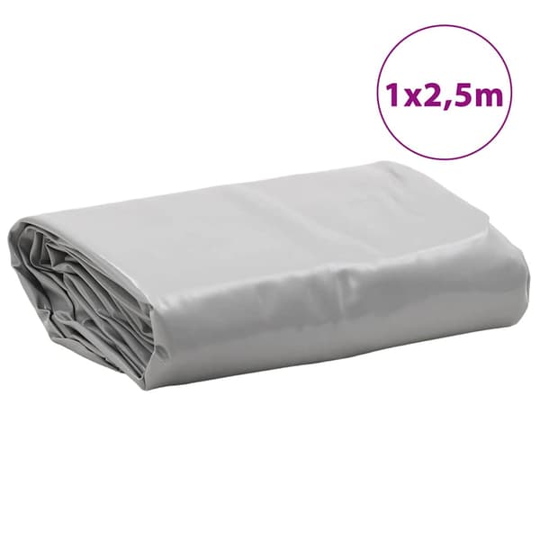 vidaXL Pressu, harmaa, 1x2,5 m, 600 /m²