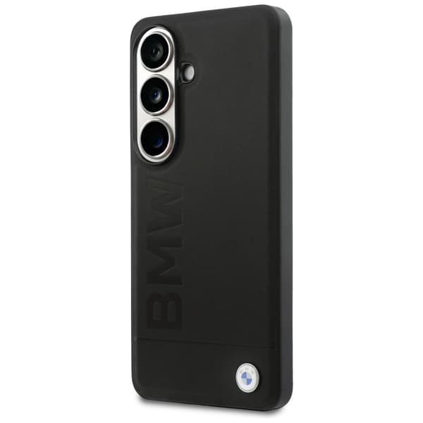 BMW Læder Hot Stamp MagSafe-etui til Galaxy S26 Plus, sort
