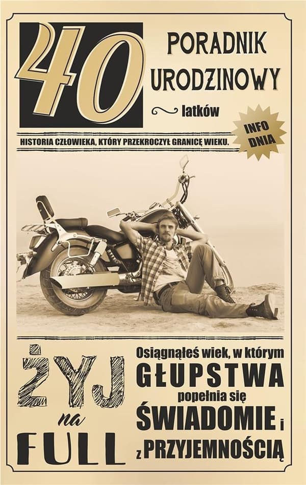 Fødselsdagshilsenkort 40 U10