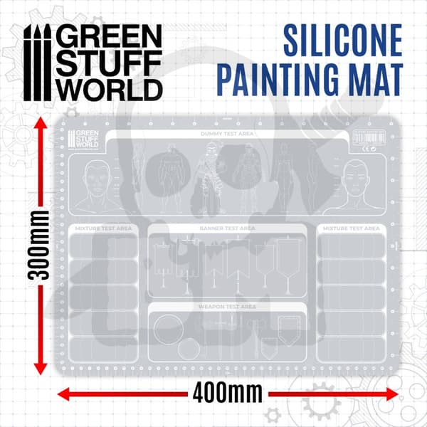 GSTU500720 Silikone malemåtte 400x300mm