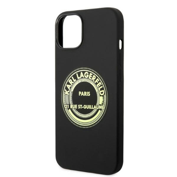 Karl Lagerfeld Silikone RSG Etui til iPhone 14 Plus, Sort