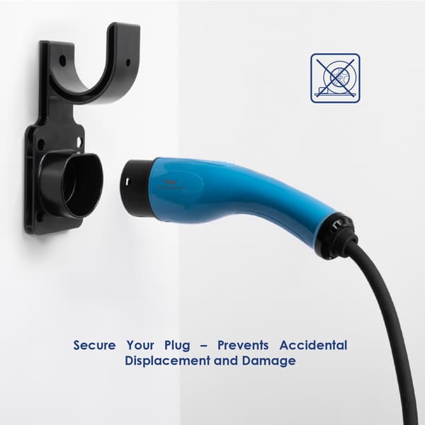 Väggfäste för typ 2-kabel för laddning av elbil AK-SC-E15