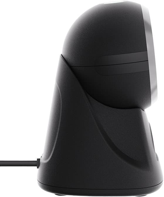 Stationær præcisionsstregkodescanner Qoltec 1D, 2D, USB Sort
