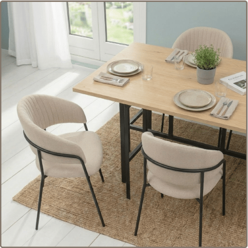 House-tuoli, beige kangas