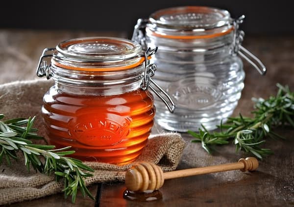 Honungsburk med strömspare, presentförpackning / Kilner