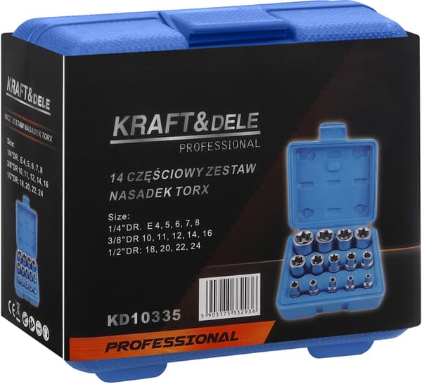 Torx topnøglesæt 14 dele KD10335