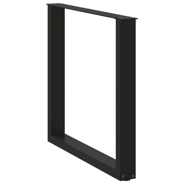 vidaXL sofabordsben, 3 stk., sort, 80x(72-73) cm, stål