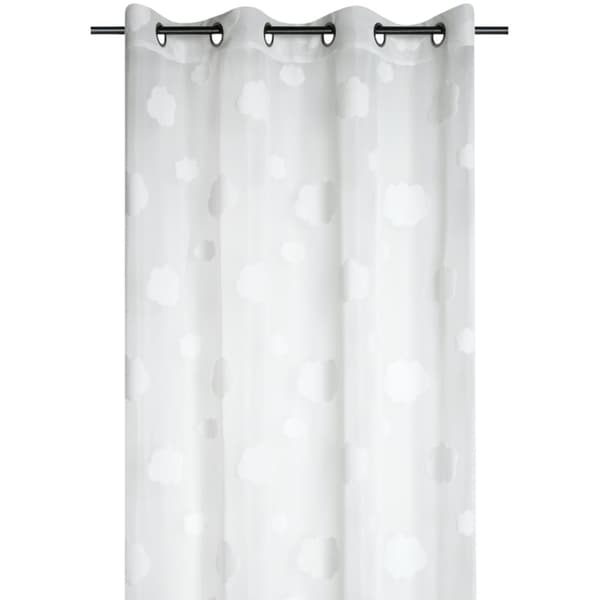 MOBY gardin hvid 140x260 cm skyer