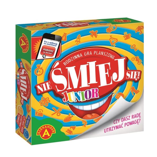 Grin ikke! Juniorudgave. Brætspil. Alexander