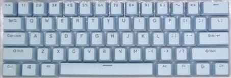 KEYCAPS Standard lyseblå taster til mekanisk tastaturprofil