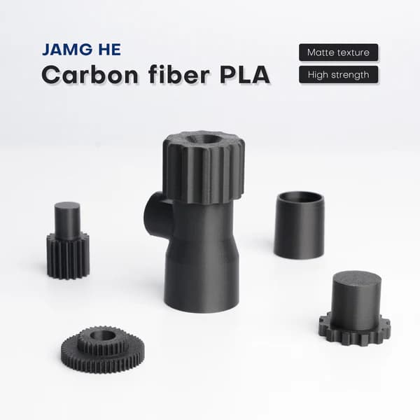 Filament til 3D-printer Jamghe PLA+ Kulfiber 1,75 mm 1 kg
