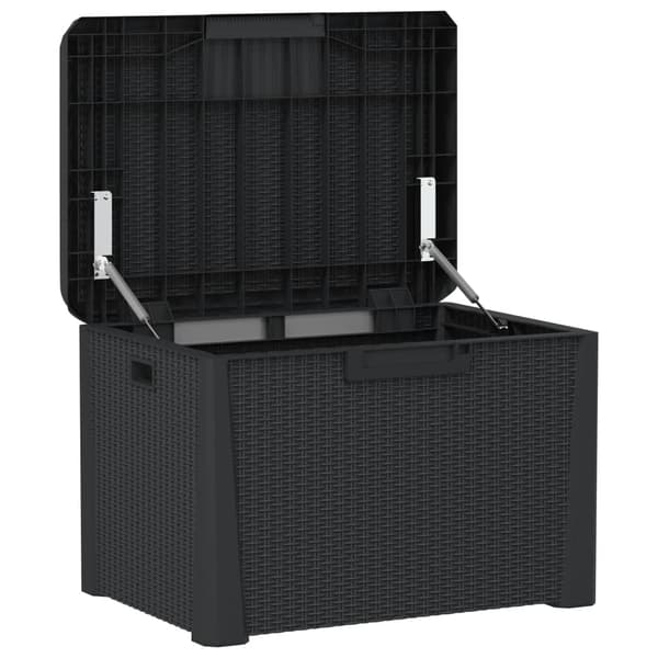 vidaXL havekasse, antracit, 125 l, PP