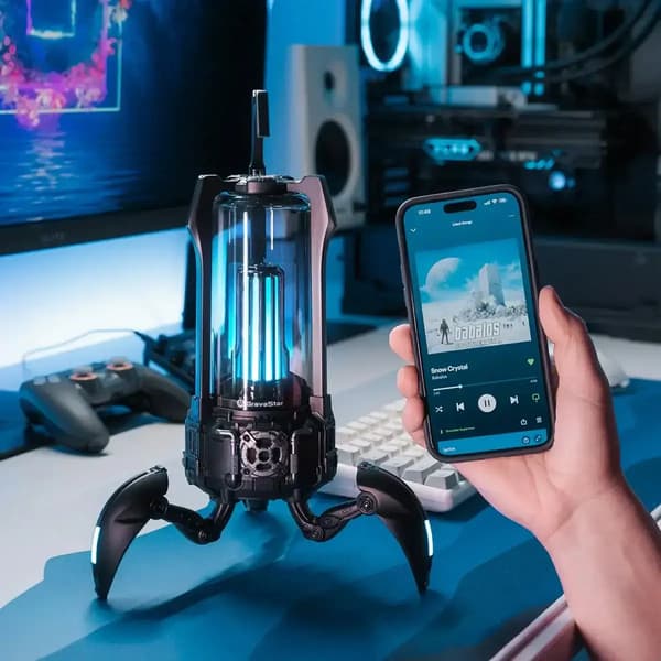 GravaStar - Supernova mattamusta langaton Bluetooth-kaiutin - Langaton Bluetooth-kaiutin mattamusta