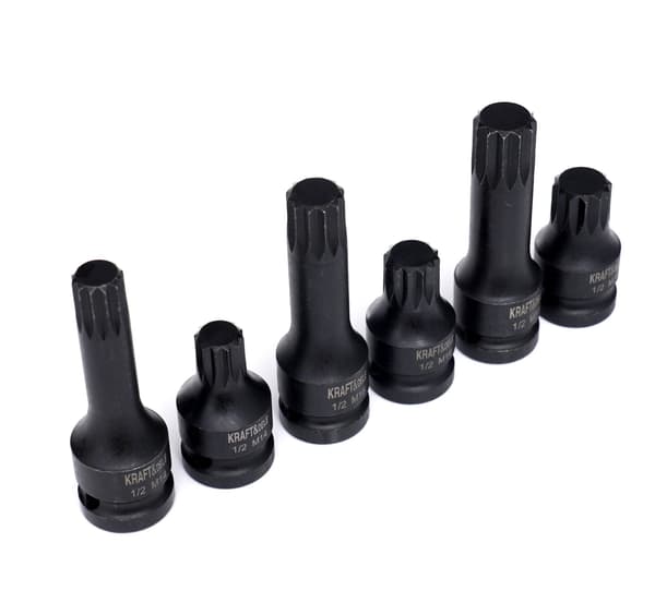 Slagtoppe 1/2"" M14 M16 M18 6 stk. KD11761