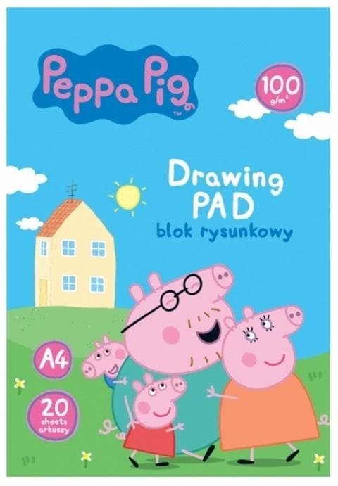Ritblock A4/20K Peppa Pig (10 st) ASTRA