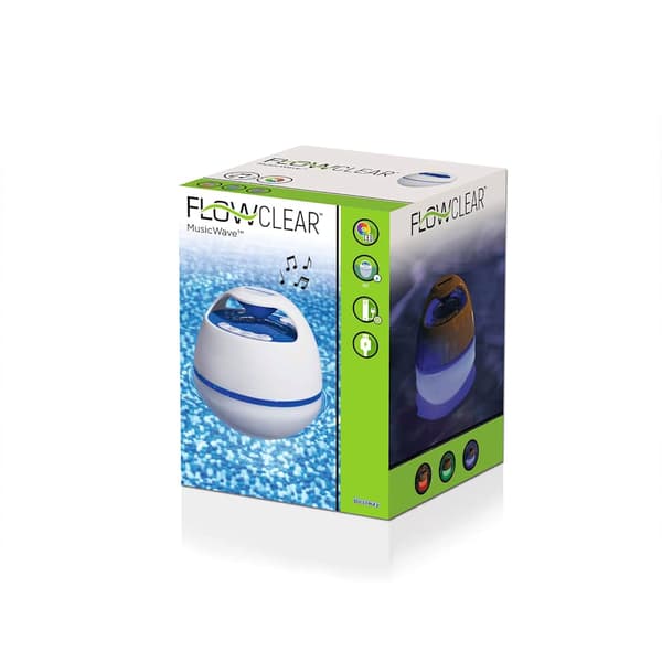 Bestway flydende højttaler med LED og Bluetooth